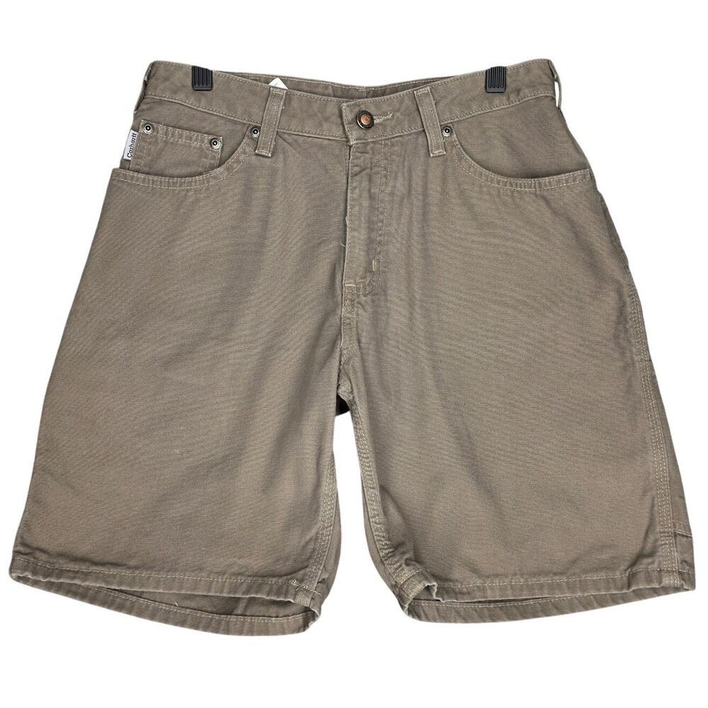 CARHARTT WOMEN’S WORK UTILITY CARGO SHORTS – TAN – SIZE US 6 – 100% COTTON